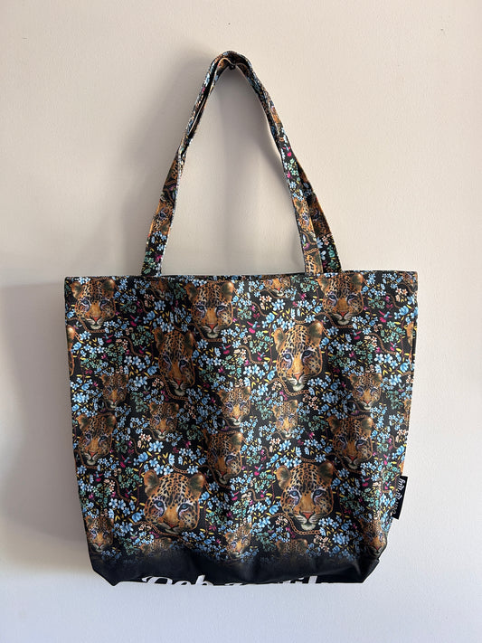 Lillian Leopard Tote Bag (Black)