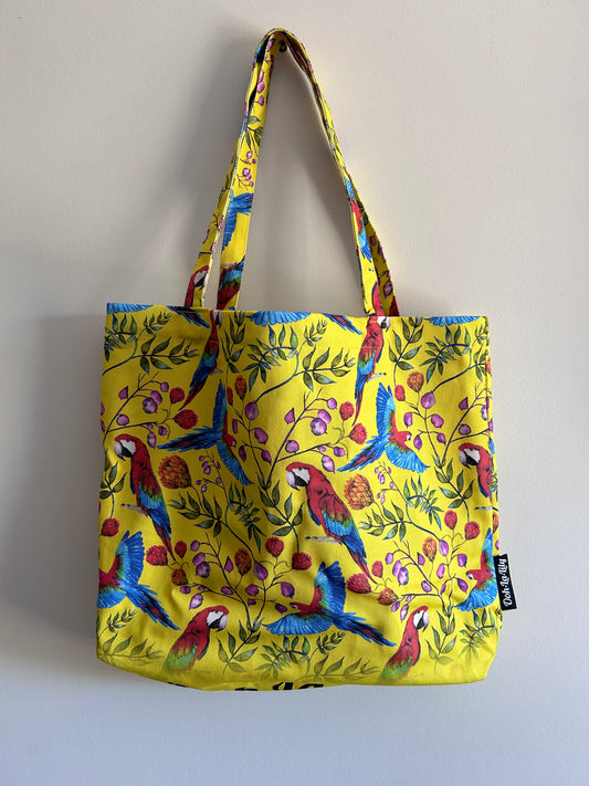 Pierre Parrot Tote Bag (Yellow)