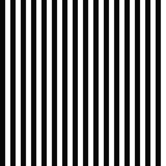 Mini 1.6cm Stripe Wallpaper (Black & White)