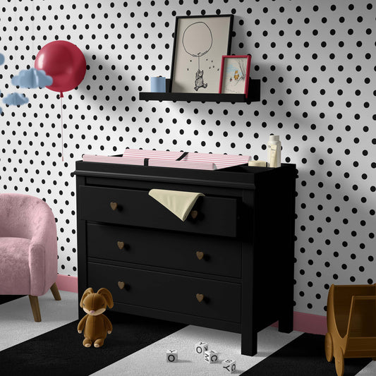 Polka Dot Wallpaper (Black on White)