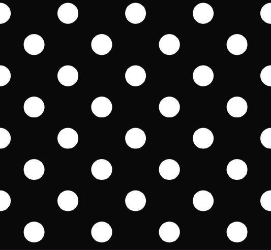 Polka Dot Wallpaper (White on Black)