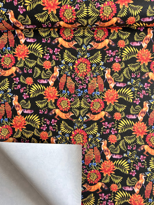 Fred Fox A4 Wallpaper Sample (Black)