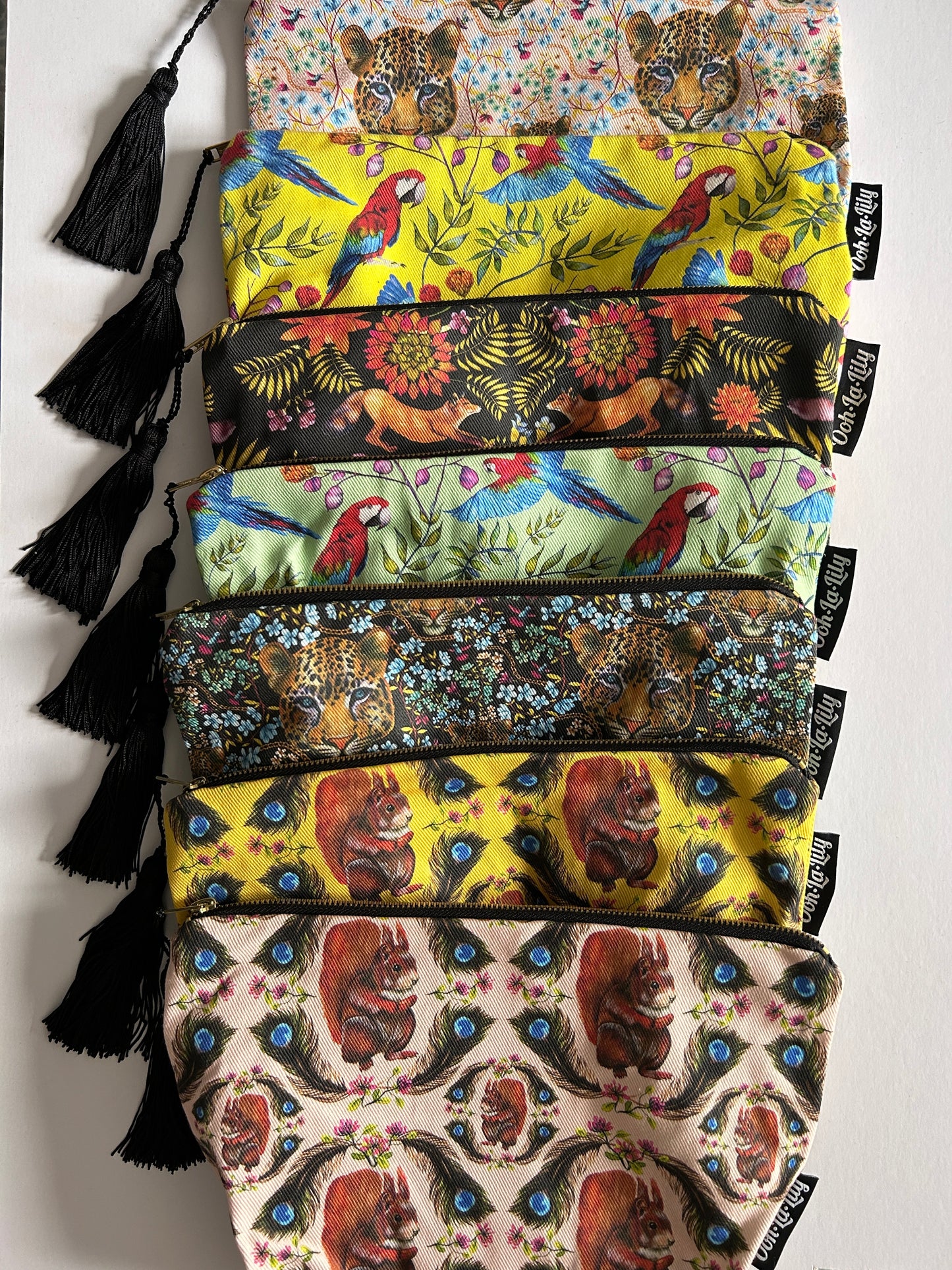 Pierre Parrot Large Zip Pouch (Mint)