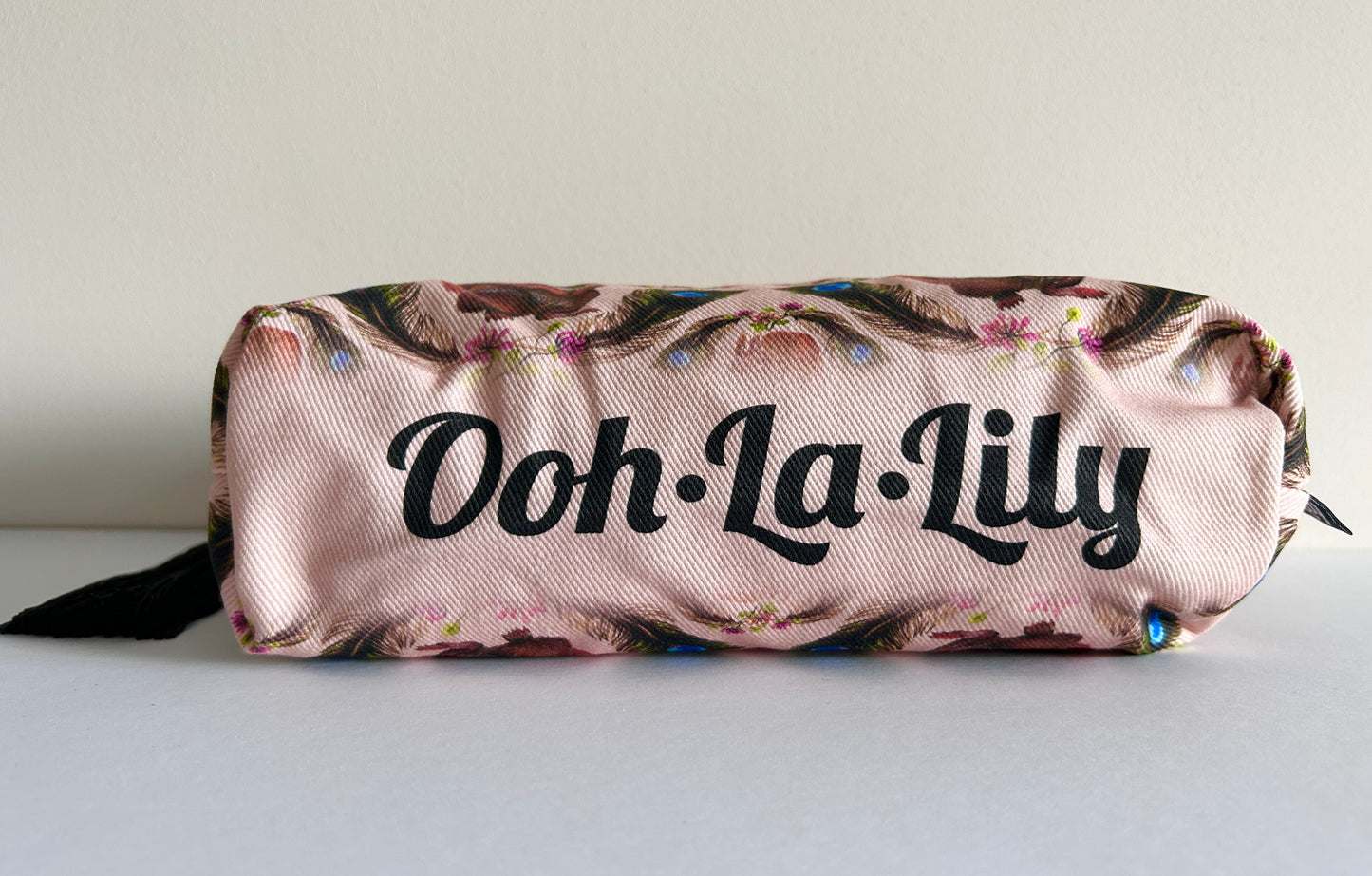 Steve Squirrel Large Zip Pouch (Blush)