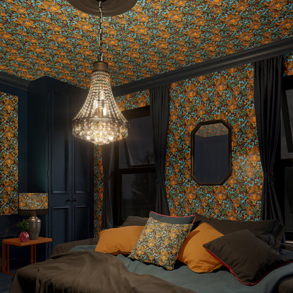 Lillian Leopard A4 Wallpaper Sample (Black)