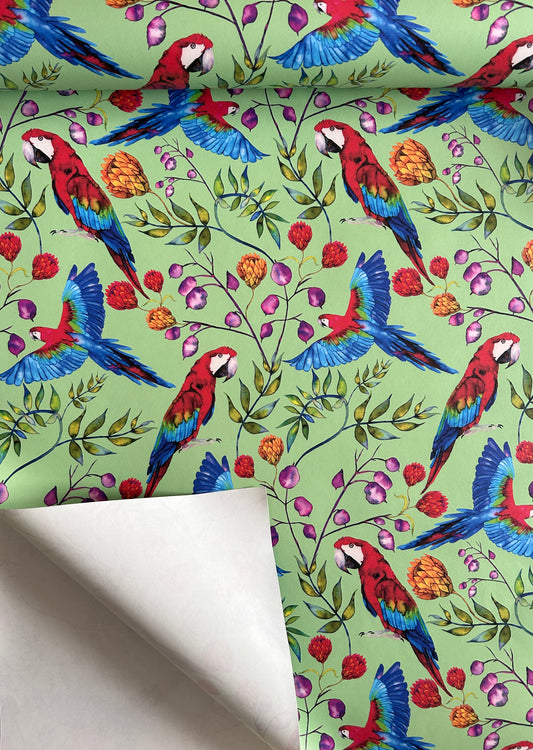 Pierre Parrot A4 Wallpaper sample (Mint)