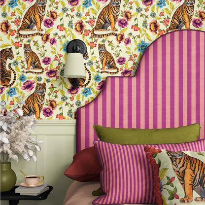 Trisha Tiger A3 Wallpaper Sample (Pale Yellow)