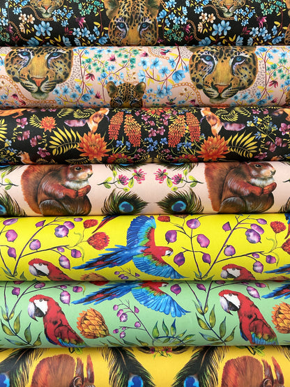 Lillian Leopard A4 Wallpaper sample (Blush)